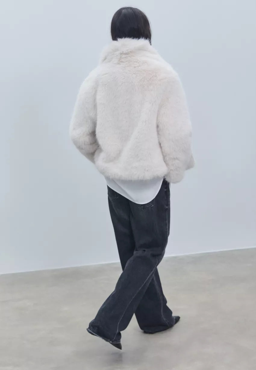 Nell | Cropped Fur Jacket