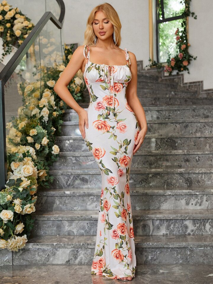 Amalia | Flower Maxi Dress