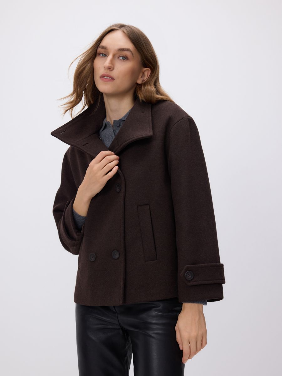 Sylvie | Cropped Wool Blend Jacket