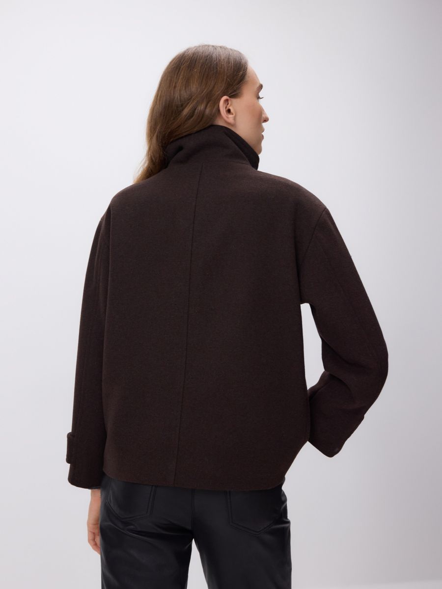 Sylvie | Cropped Wool Blend Jacket