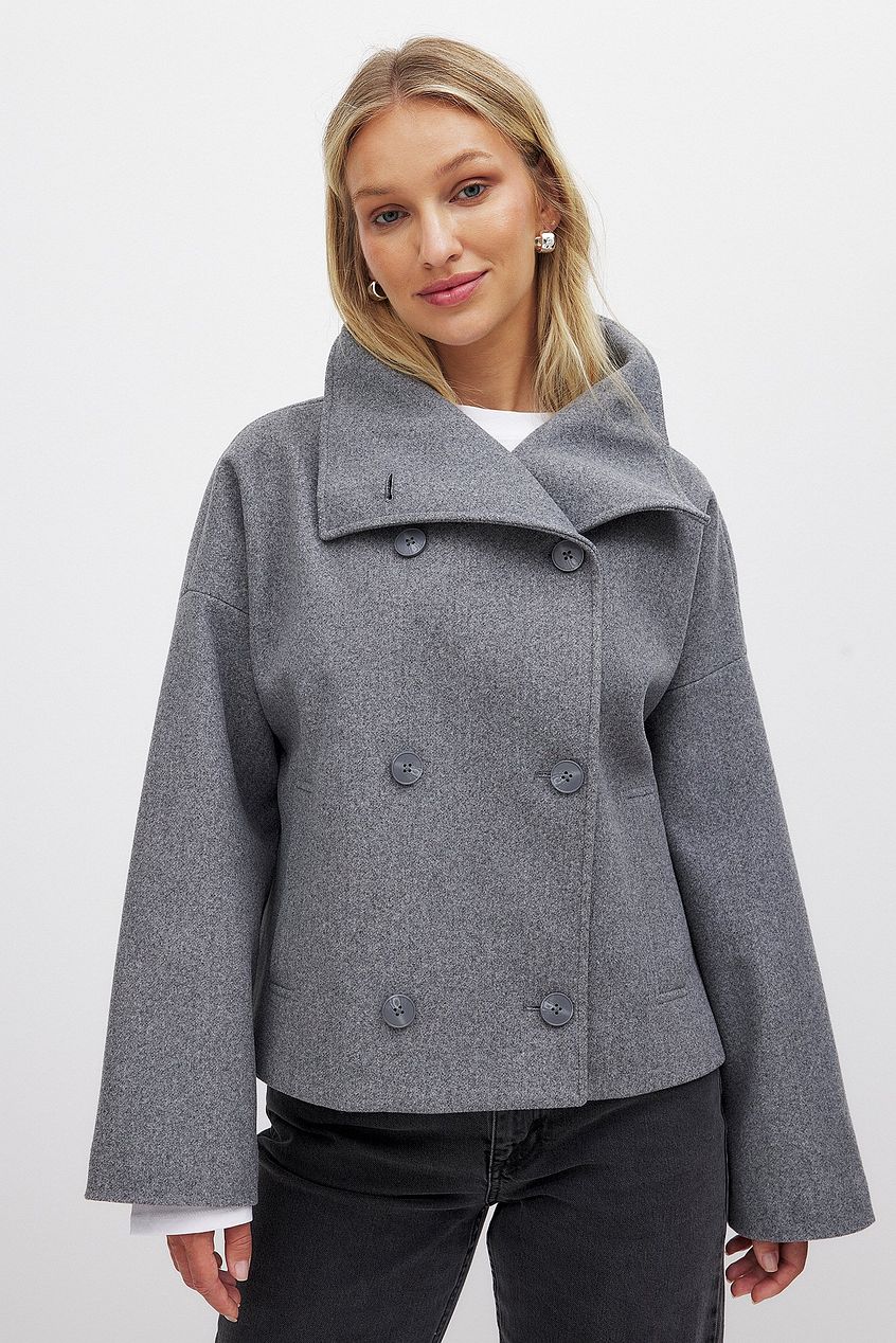 Hannah | Double Breasted Short Coat