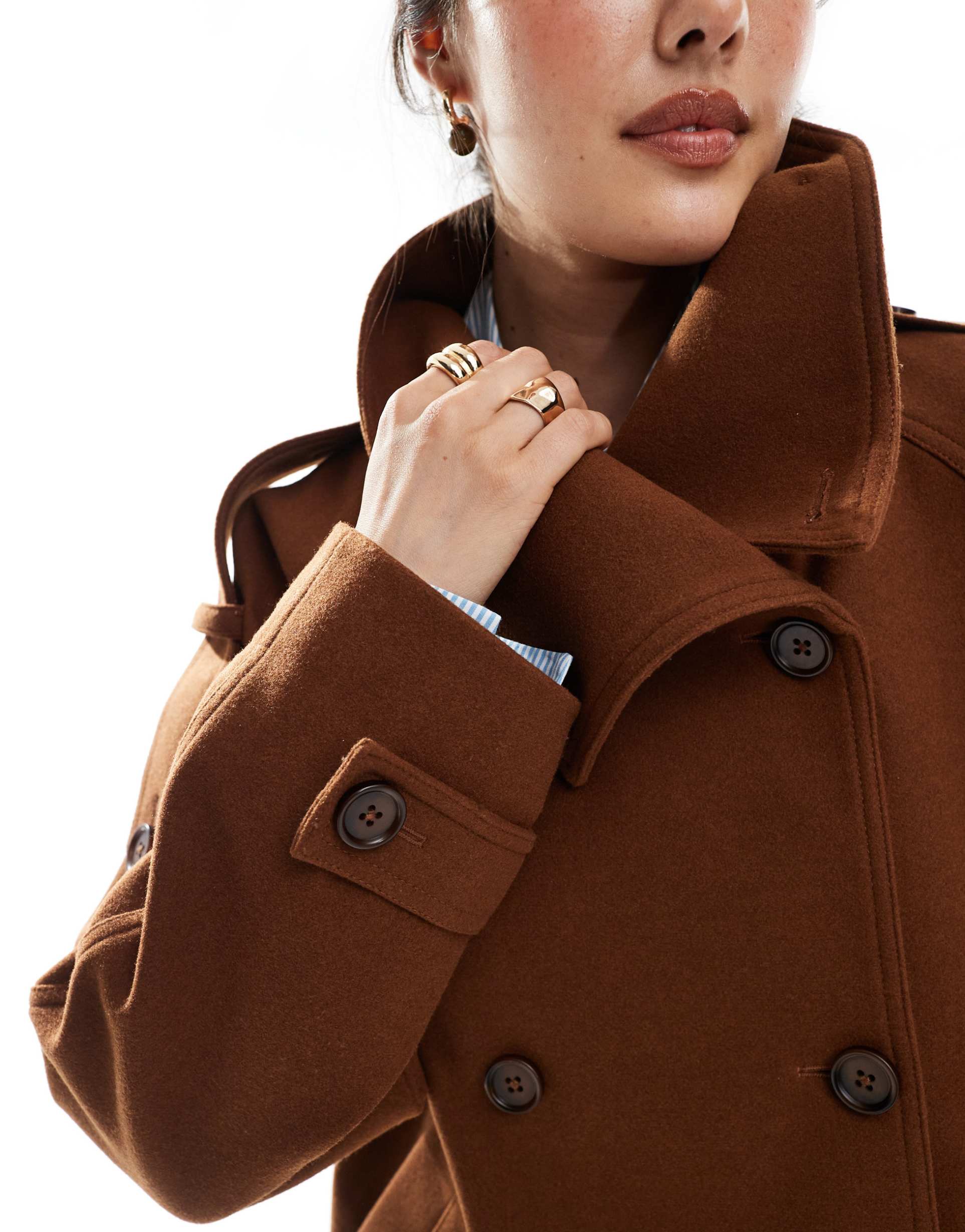 Lane | Cropped Trench Coat